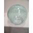 GLOB AVİZE CAMI .TURKUAZ MAVİ RENKLİ, ÇATLATILMIŞ DESENLİ (ÇAP: 15.00cm- DUY YUVASI: 7.00cm)