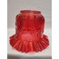 KIVIRCIK AVİZE CAMI. TAM KIRMIZI. (ALT ÇAP: 10,00cm),h:15,50cm.