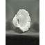 KIVIRCIK AVİZE CAMI. TAM SÜT BEYAZ RENKTE.alt çapı:10,00cm.h:15,50cm