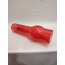 AVİZE LAMBA CAMI.TAM KIRMIZI RENKLİ.(Alt çap:7.00cm-h:25.00cm)