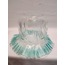 KIVIRCIK LAMBADER CAMI. TURKUAZ-ŞEFFAF RENKTE.alt çapı:10,00cm-h:15,50cm.