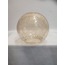 GLOB AVİZE CAMI. BAL RENKLİ, ÇATLATILMIŞ DESENLİ (ÇAP: 15.00cm- DUY YUVASI: 7.00cm)