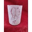 AVİZE CAMI. SİLİNDİR, MAT, ÇATLATILMIŞ, ALEV DESENLİ,Çap:10.00cm-h:14.0cm.Normal ampule.