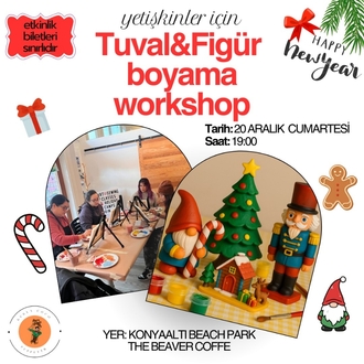 YETİŞKİN TUVAL BOYAMA 26 ARALIK BEACH PARK THE BEAVER COFFE