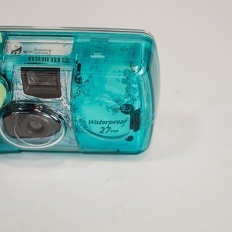 Su Geçirmez Şeffaf Film Fotoğraf Makinesi | Aqua Mavi Vintage Kamera