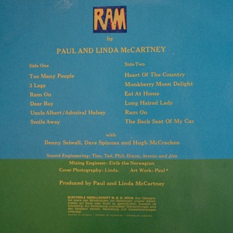 Paul ve Linda McCartney - RAM (Plak)