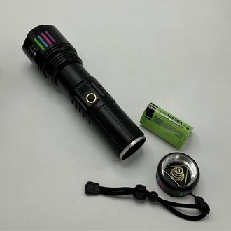 8000 Lümen / 80W Güç / Şarjlı Metal Zoomlu El Feneri