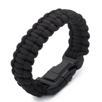 Paracord Bileklik Yeşil Pusula-Ateş Başlatıcı-Düdük