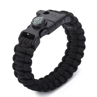 Paracord Bileklik Yeşil Pusula-Ateş Başlatıcı-Düdük