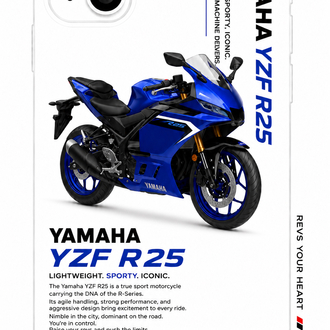 IPhone | YAMAHA YZF R25 Özel Tasarımlı | Lansman Slikonlu Kılıf