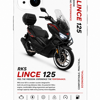 IPhone | RKS LINCE 125 Özel Tasarımlı | Lansman Slikonlu Kılıf 