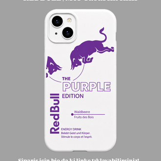 IPhone | REDBULL MOR Özel Tasarımlı | Lansman Slikonlu Kılıf 