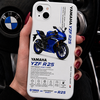IPhone | YAMAHA YZF R25 Özel Tasarımlı | Lansman Slikonlu Kılıf