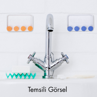 KushKafa Yapışkanlı Diş Fırçalık – Delmesiz Hava Alan Duvar Tipi Banyo Aksesuarı - BLUE