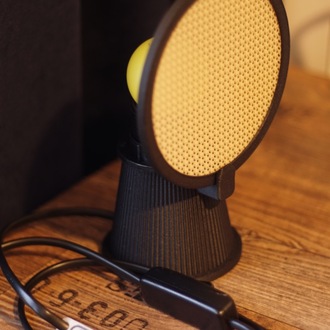 KushKafa Lio Black - Minimal Dekoratif Masa ve Gece Lambası - Modern Tasarım Aydınlatma