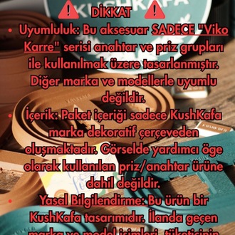 KushKafa Dekoratif Priz & Anahtar Çerçevesi –  Duvar Aksesuarı - Single Green