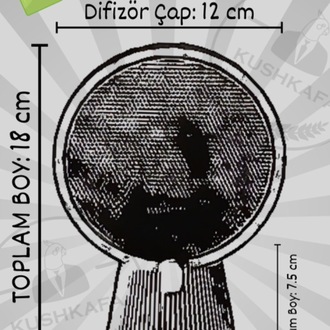 KushKafa Lio Black - Minimal Dekoratif Masa ve Gece Lambası - Modern Tasarım Aydınlatma