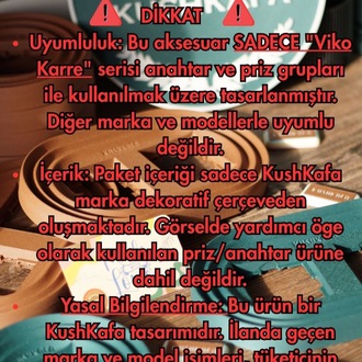 KushKafa Dekoratif Priz & Anahtar Çerçevesi – Duvar Aksesuarı - Single Green (4'Lü Paket)