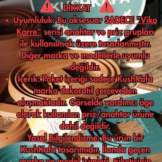 KushKafa Dekoratif Priz & Anahtar Çerçevesi – Tasarım Duvar Aksesuarı Dual Green (2' Li Pak