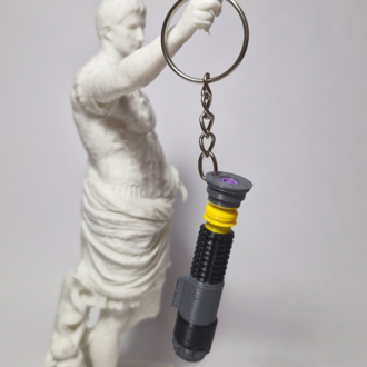 Purple Lightsaber Keychain