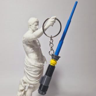 Blue Lightsaber Keychain