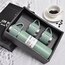 Vacuum 3 Bardak Termos Set Yeşil