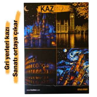Kazboz – Kazıma Sanatı Seti 3 Saat Kulesi