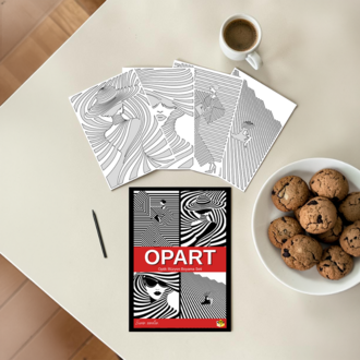 Opart-Optik illüzyon boyama seti