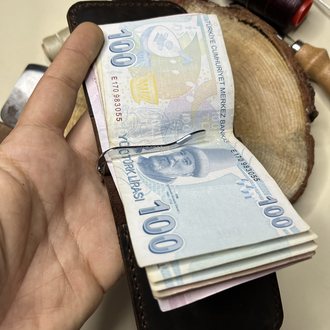 Para Klipsli Deri Cüzdan | Premium Şıklık