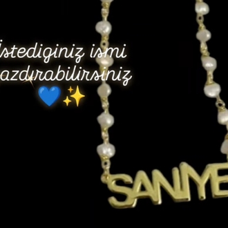 inci detaylı isim kolye