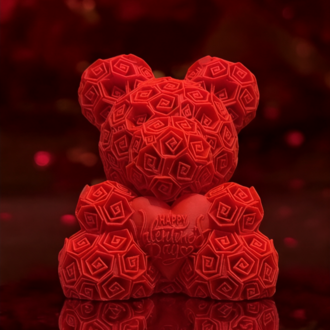 Sevgililer Günü İçin Rose Bear Aşk Ayıcık