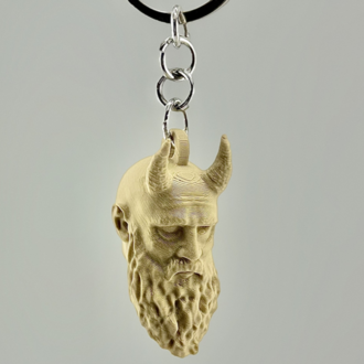 Mimir’s Head Keychain