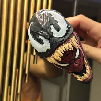 Venom vs Spider-Man 3D Büst | El Yapımı Koleksiyon Figürü