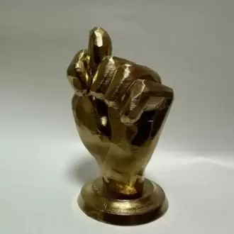 "Nah" Biblo Heykeli – Altın Renk, 11 cm