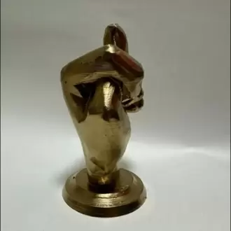 "Nah" Biblo Heykeli – Altın Renk, 11 cm