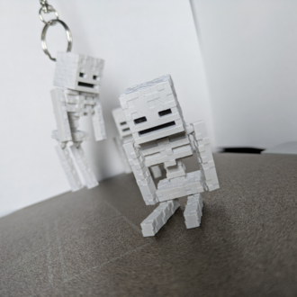 ☠️ Minecraft Skeleton Fidget Keychain