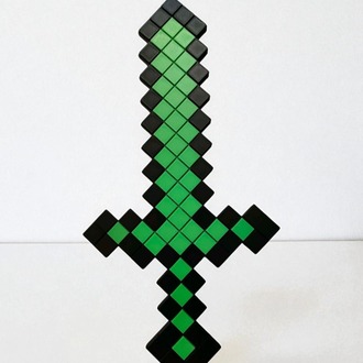 Minecraft Yeşil Kılıç – Green Sword | El Yapımı 3D Figür