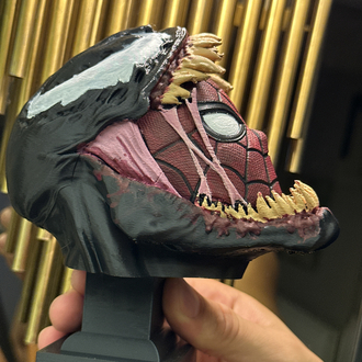 Venom vs Spider-Man 3D Büst | El Yapımı Koleksiyon Figürü