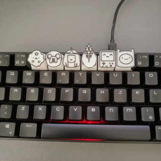 Adventure Time 3D Keycap Seti – Mekanik Klavye İçin Özel Tasarım