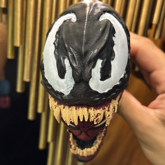 Venom vs Spider-Man 3D Büst | El Yapımı Koleksiyon Figürü
