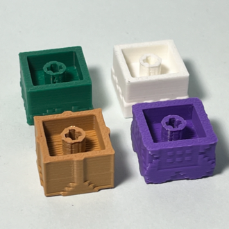 Minecraft Keycap Seti – 3D Baskı ile Özel Tasarım