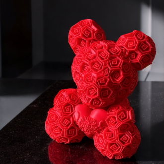 Sevgililer Günü İçin Rose Bear Aşk Ayıcık
