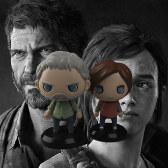 Lades The Last of Us Ellie & Joel Chibi (15 cm) Bundle | Midi Boy Çift Figür Seti