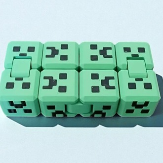 Minecraft Creeper Stres Küpü – 3D Blok Tasarım | El Yapımı Oyuncak