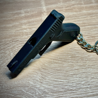 Glock 17 düdüklü Keychain