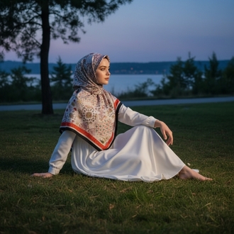Ladure İpek Butik Şal 