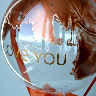 Boyalı ve Varaklı Özel Tasarım Balon