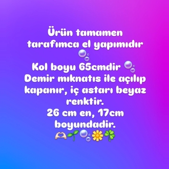 Beyaz kol çantası ☘️