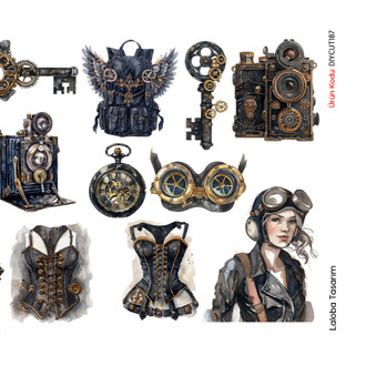 Steampunk (5) (DIY CUT)