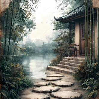Yeşil bambu ormanı